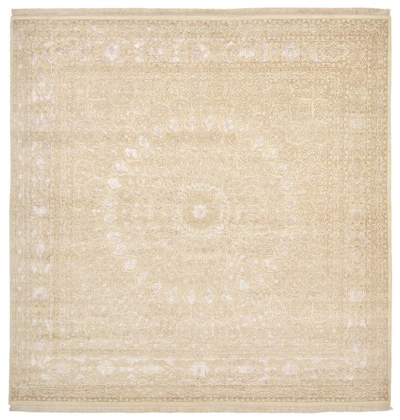 Oriental Rug square  - 304 x 301 cm - dark beige