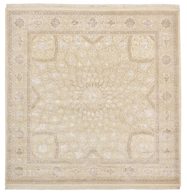 Oriental Rug square  - 251 x 249 cm - dark beige