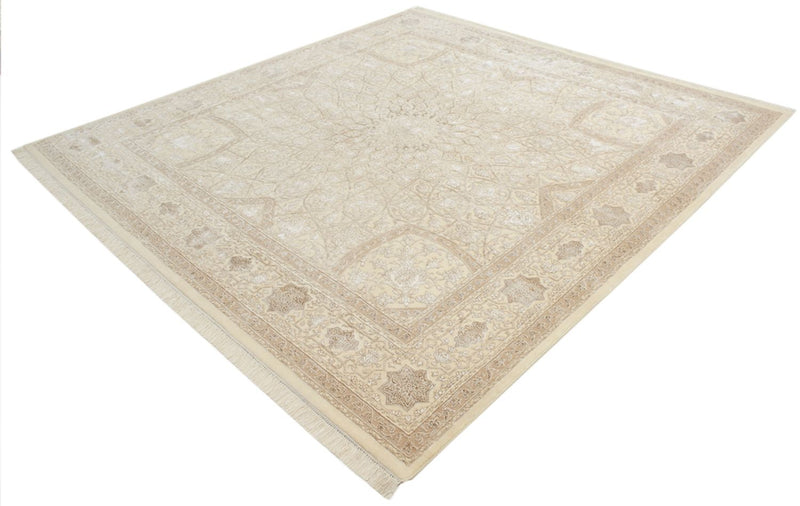 Oriental Rug square  - 251 x 249 cm - dark beige