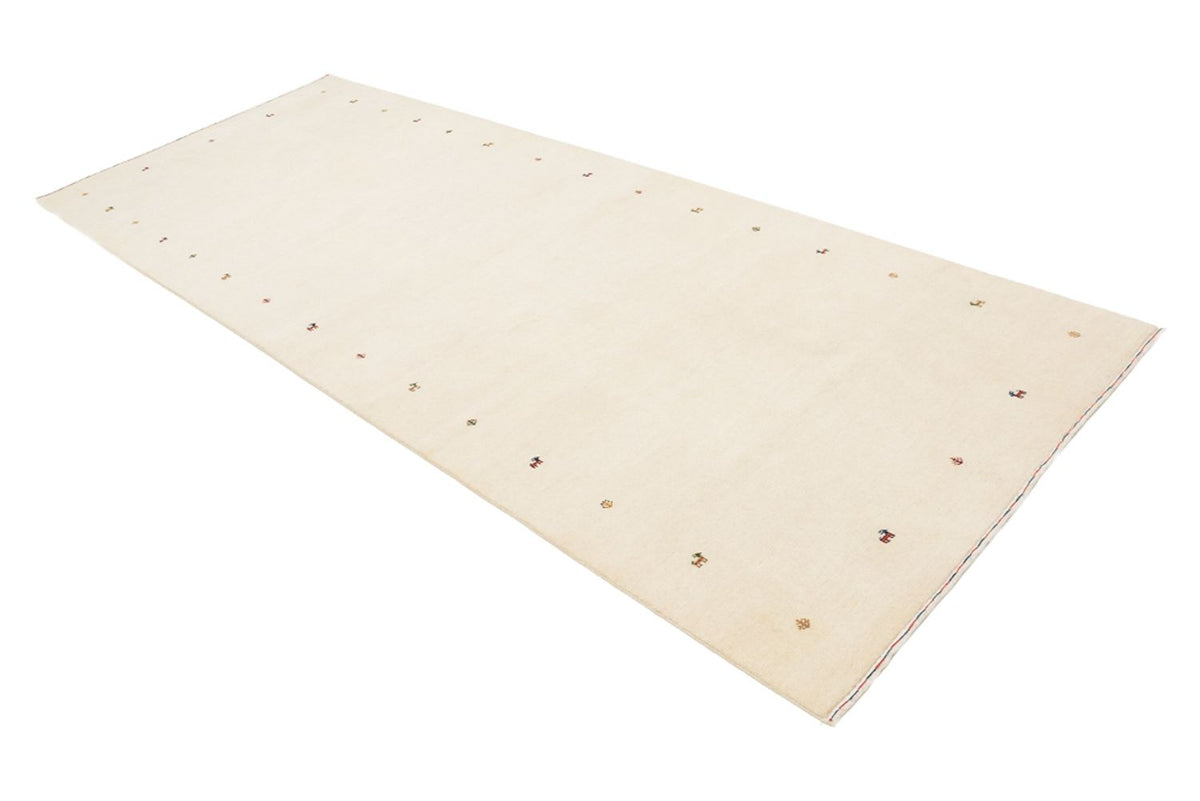 Runner Gabbeh Rug - Loribaft Indus - 334 x 128 cm - cream