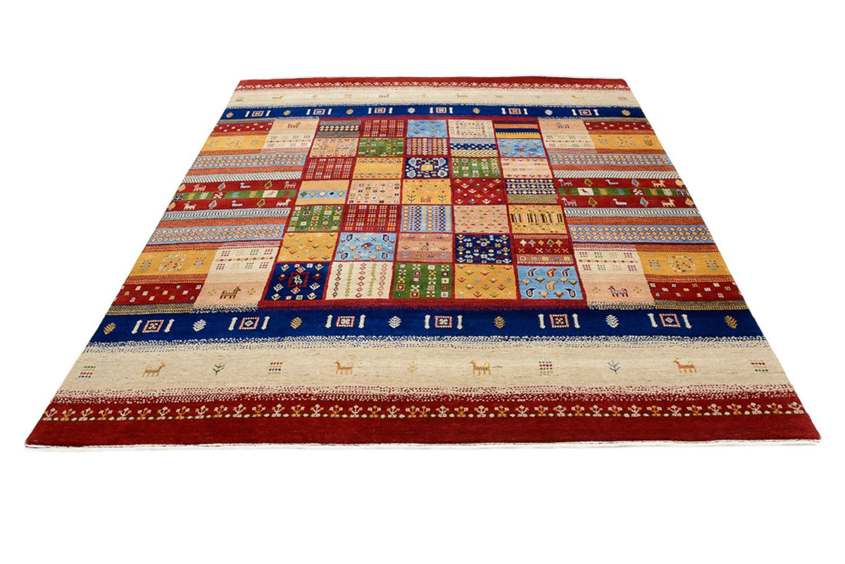 Gabbeh Rug - Loribaft Indus - 251 x 207 cm - multicolored