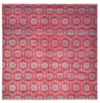 Designer Rug square  - 321 x 319 cm - light red