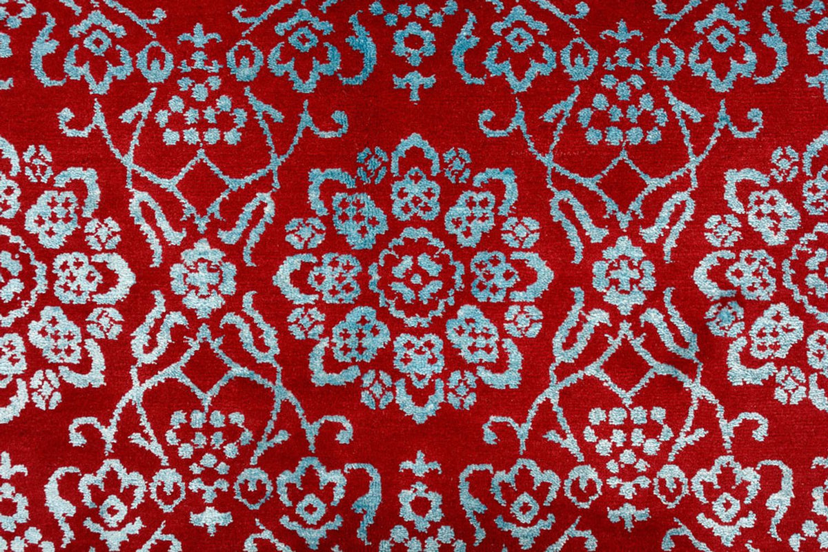 Designer Rug square  - 321 x 319 cm - light red