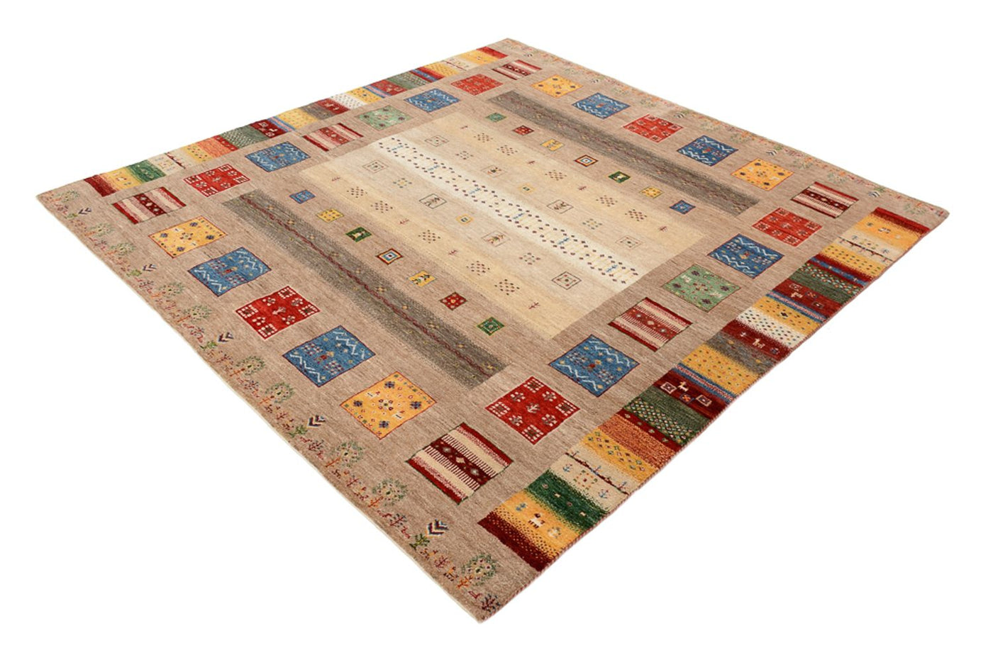 Indo Loribaft Rug 203x201cm - Wool Rug