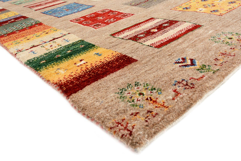 Gabbeh Rug - Loribaft Indus square  - 203 x 201 cm - multicolored