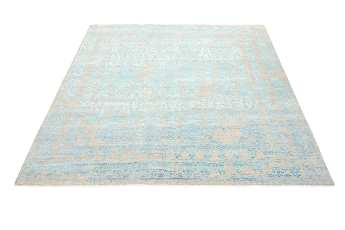 Designer Rug square  - 309 x 301 cm - light blue