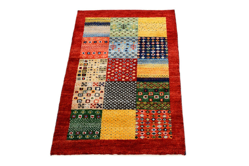 Gabbeh Rug - Loribaft Indus - 89 x 64 cm - multicolored