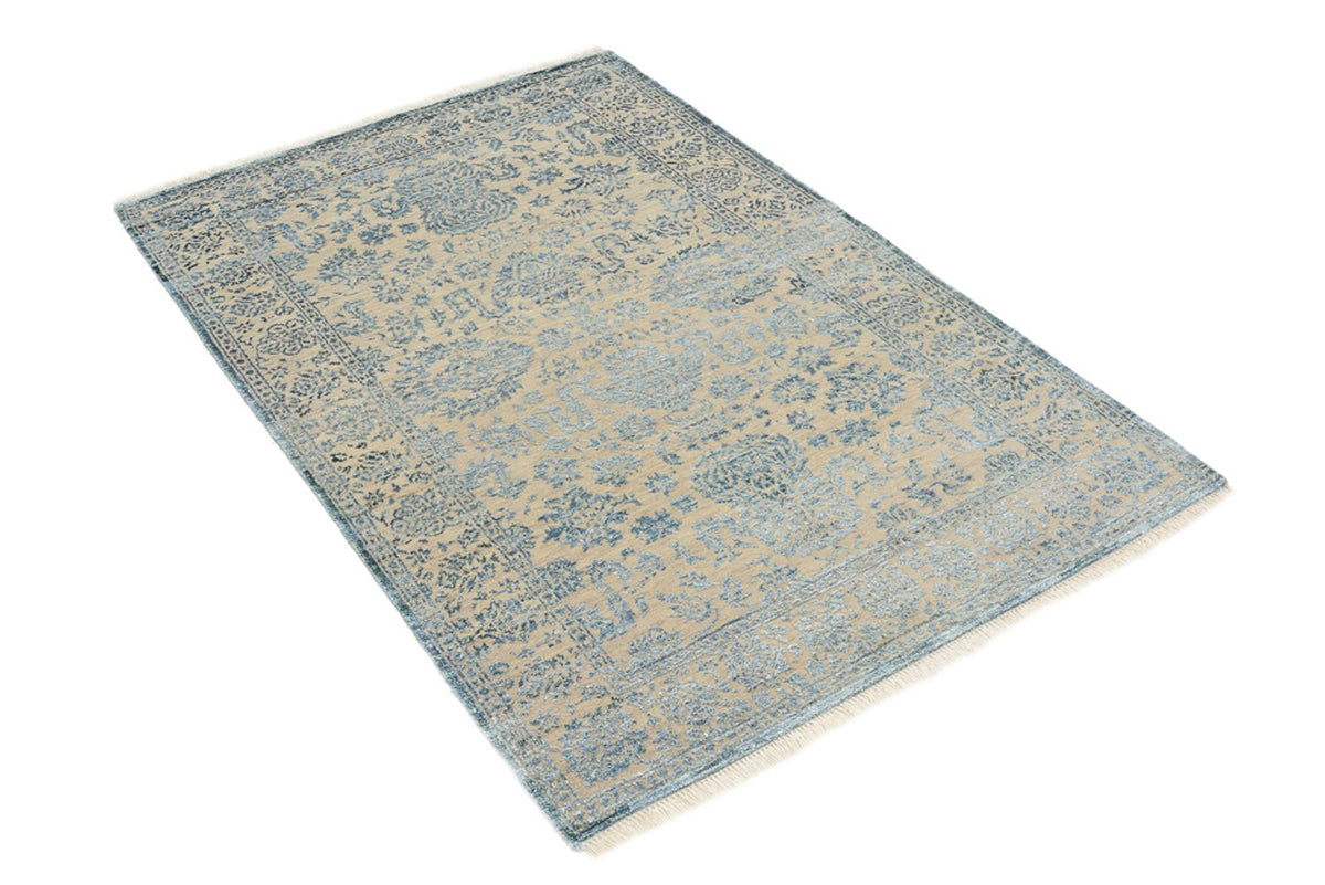 Designer Rug - 148 x 100 cm - light blue