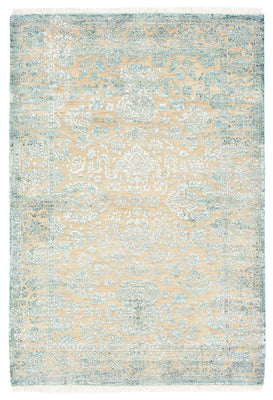 Designer Rug - 151 x 106 cm - light blue