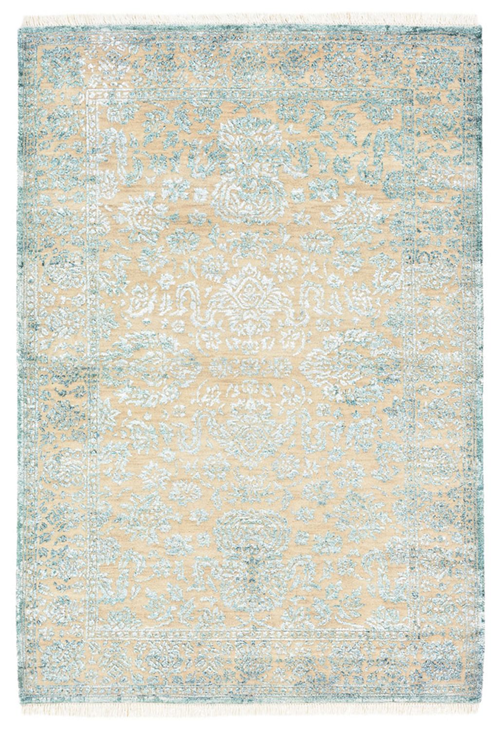 Designer Rug - 151 x 106 cm - light blue