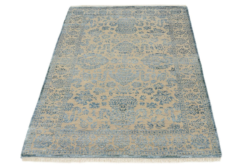 Designer Rug - 151 x 106 cm - light blue
