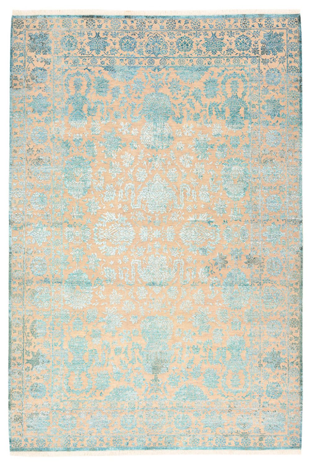 Designer Rug - 301 x 203 cm - light blue