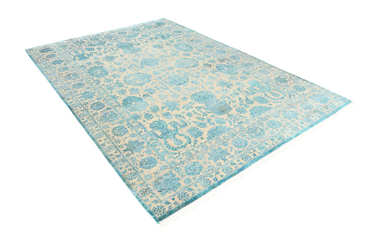 Designer Rug - 301 x 203 cm - light blue