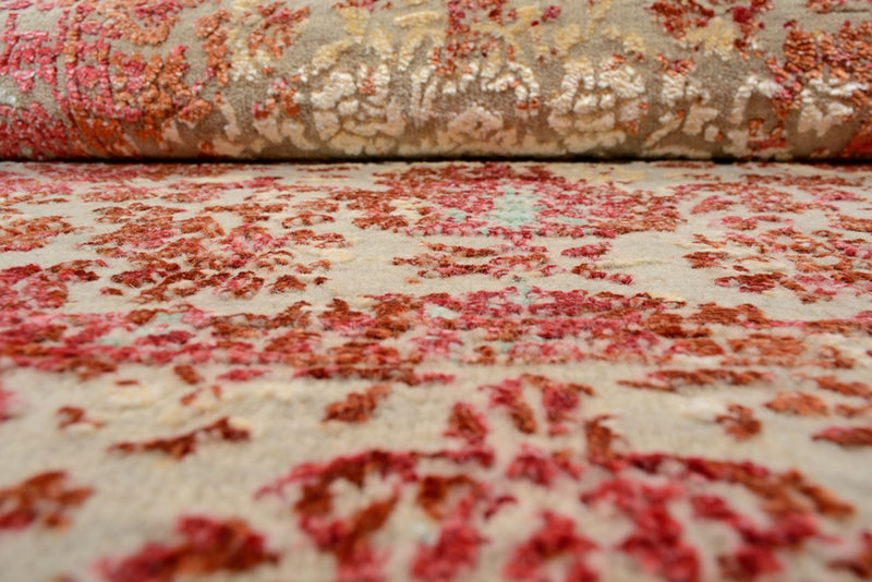 Designer Rug - 134 x 71 cm - light red