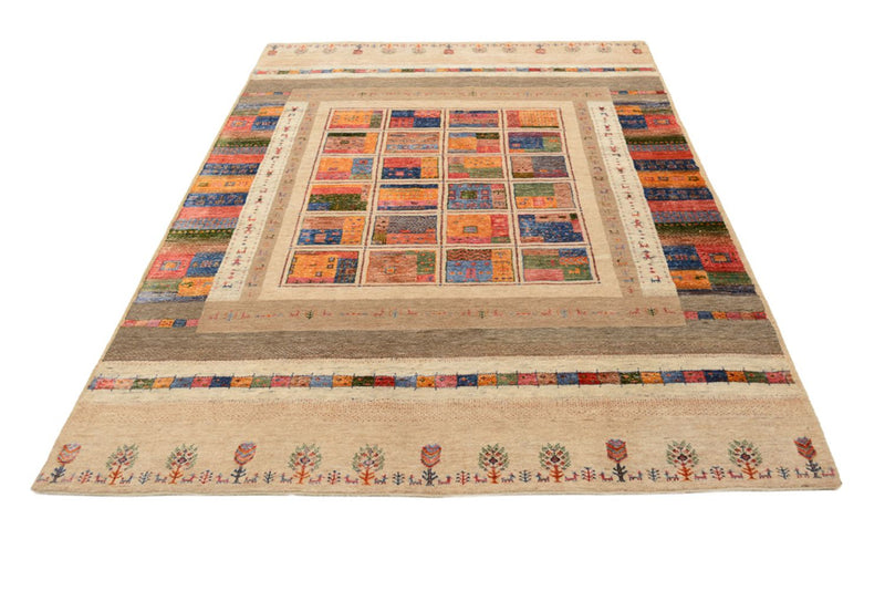 Gabbeh Rug - Loribaft Indus - 244 x 171 cm - multicolored