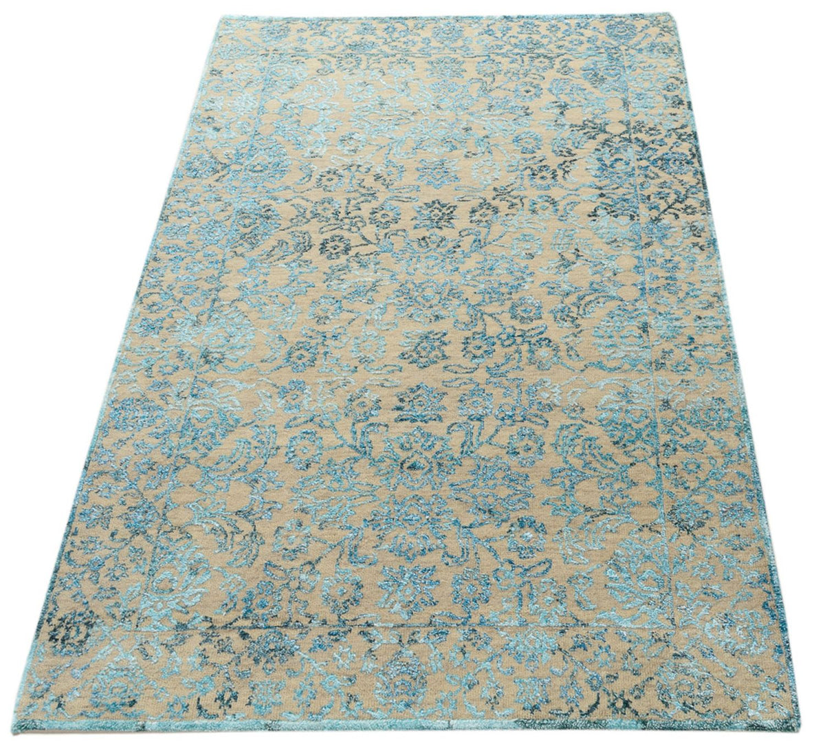 Designer Rug - 150 x 95 cm - light blue