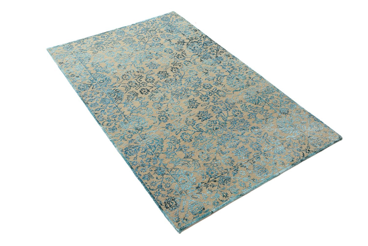 Designer Rug - 150 x 95 cm - light blue
