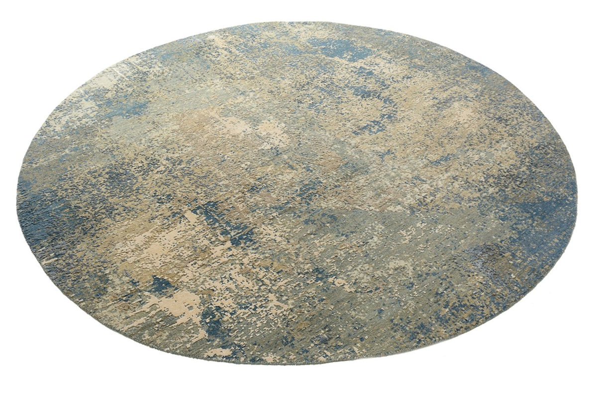 Designer Rug round  - 201 x 199 cm - sand