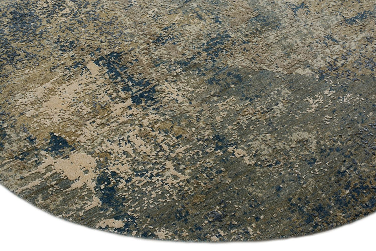 Designer Rug round  - 201 x 199 cm - sand