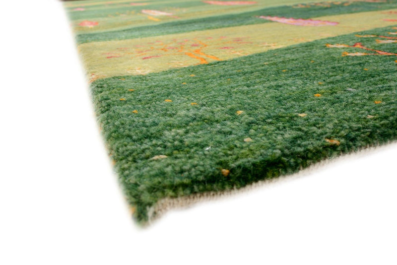 Gabbeh Rug - Loribaft Indus - 247 x 172 cm - green