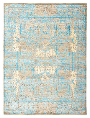 Designer Rug - 234 x 176 cm - light blue