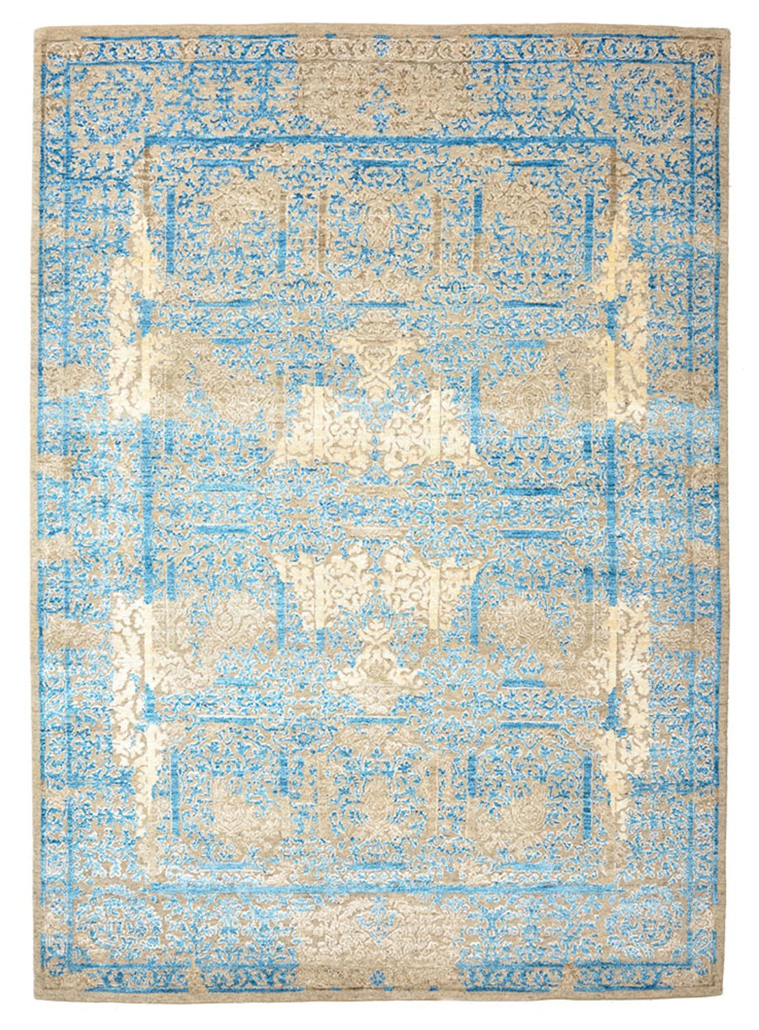Designer Rug - 243 x 174 cm - light blue