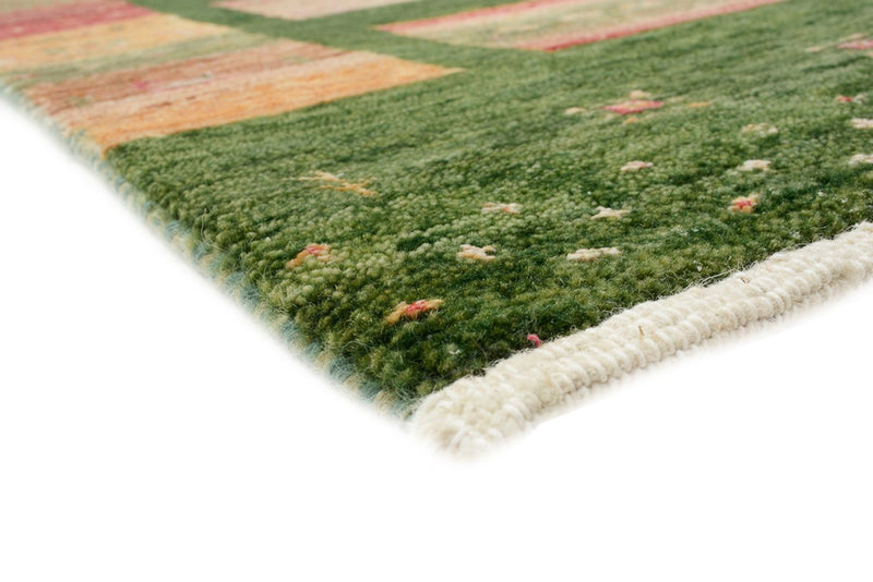 Gabbeh Rug - Loribaft Indus - 238 x 173 cm - green