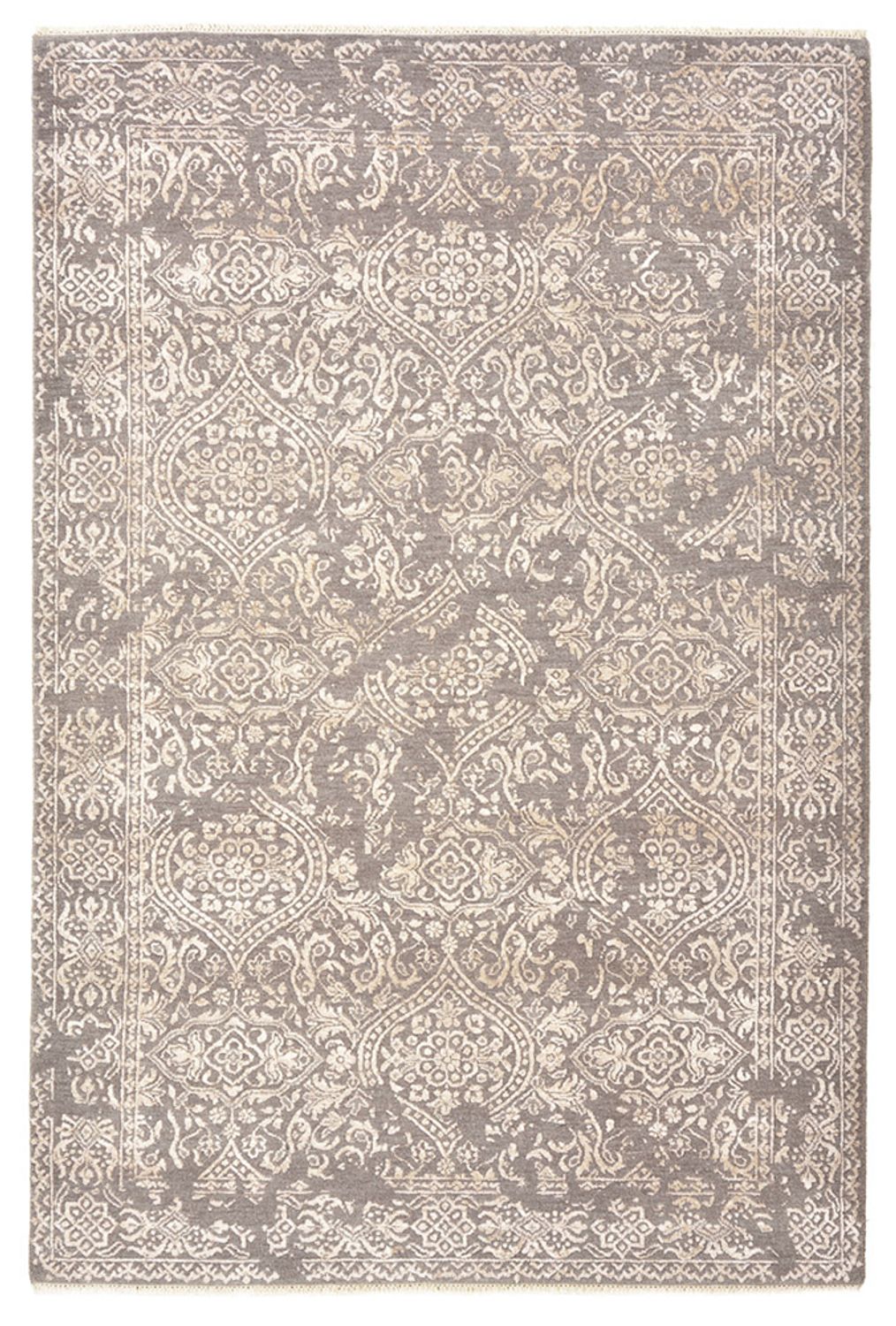 Designer Rug - 184 x 124 cm - light grey