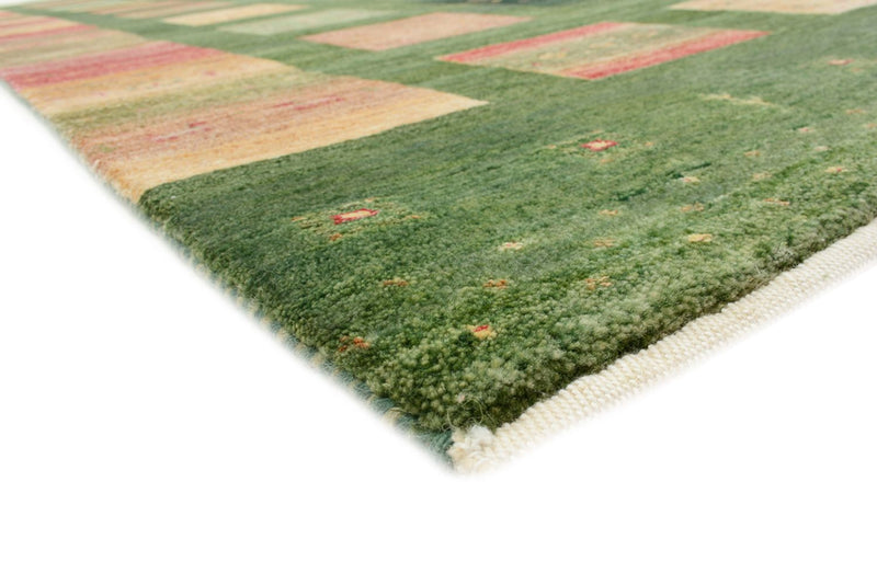 Gabbeh Rug - Loribaft Indus - 302 x 248 cm - green