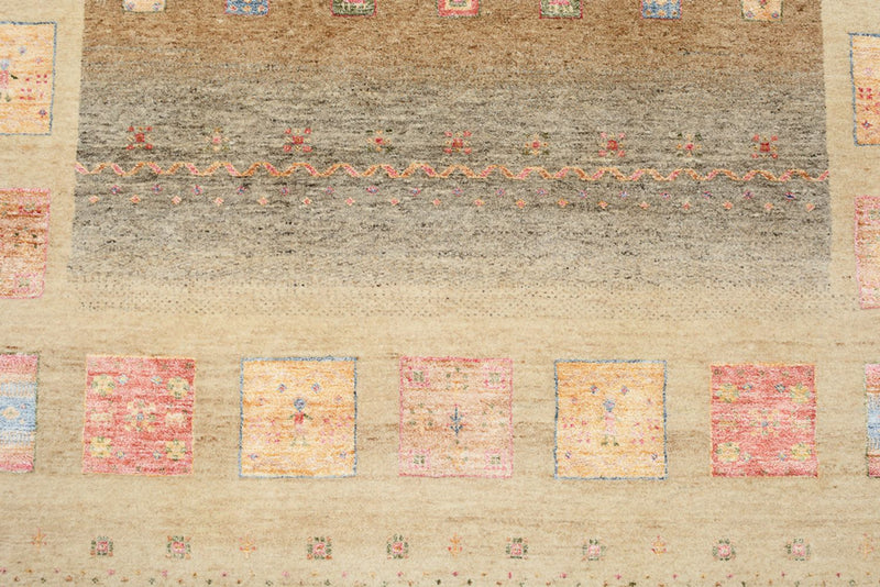 Gabbeh Rug - Loribaft Indus - 255 x 173 cm - dark beige