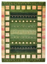 Gabbeh Rug - Loribaft Indus - 245 x 178 cm - green