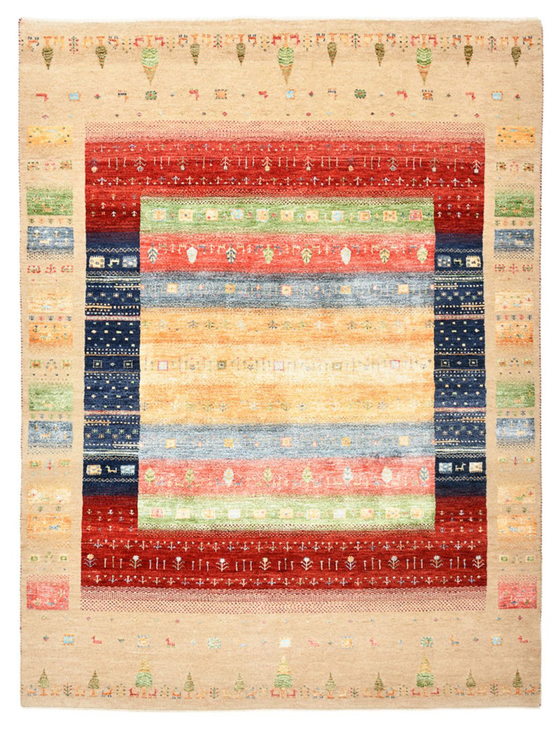 Gabbeh Rug - Loribaft Indus - 207 x 156 cm - multicolored