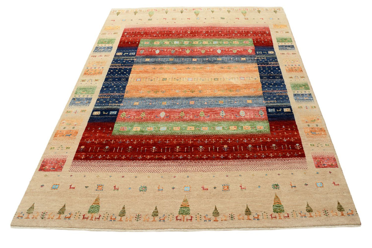 Gabbeh Rug - Loribaft Indus - 207 x 156 cm - multicolored