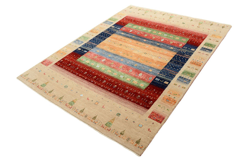 Gabbeh Rug - Loribaft Indus - 207 x 156 cm - multicolored