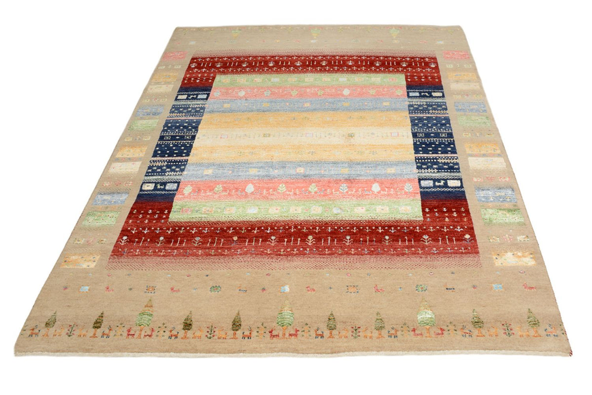 Gabbeh Rug - Loribaft Indus - 207 x 156 cm - multicolored