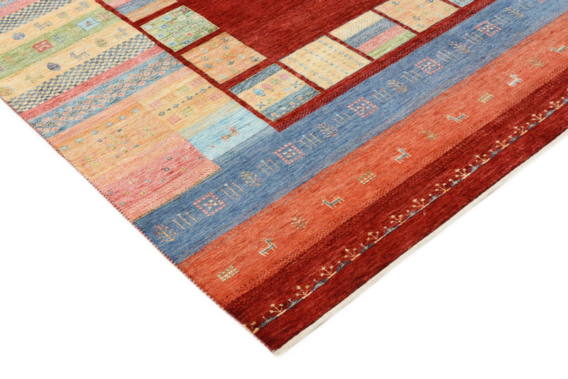 Gabbeh Rug - Loribaft Indus - 242 x 176 cm - multicolored
