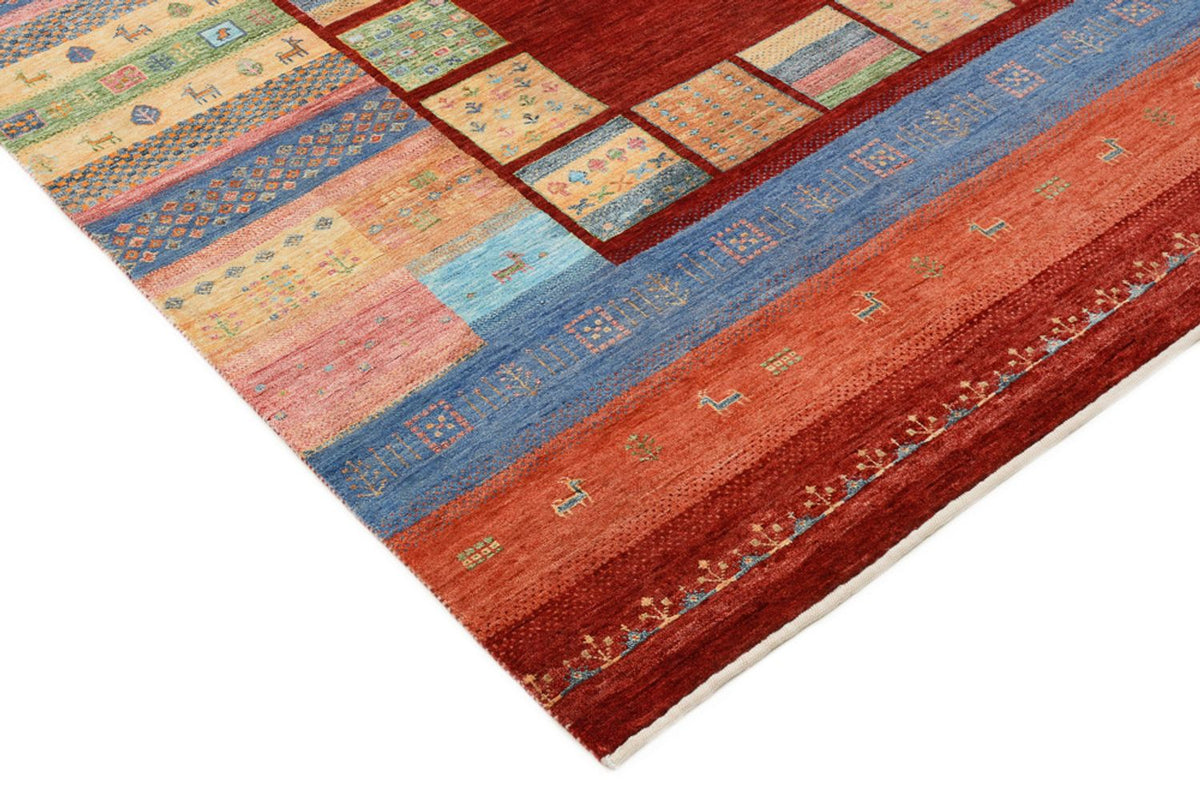 Gabbeh Rug - Loribaft Indus - 241 x 178 cm - multicolored