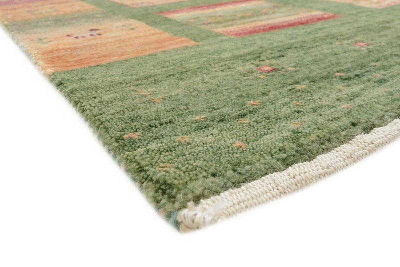 Gabbeh Rug - Loribaft Indus - 259 x 208 cm - green