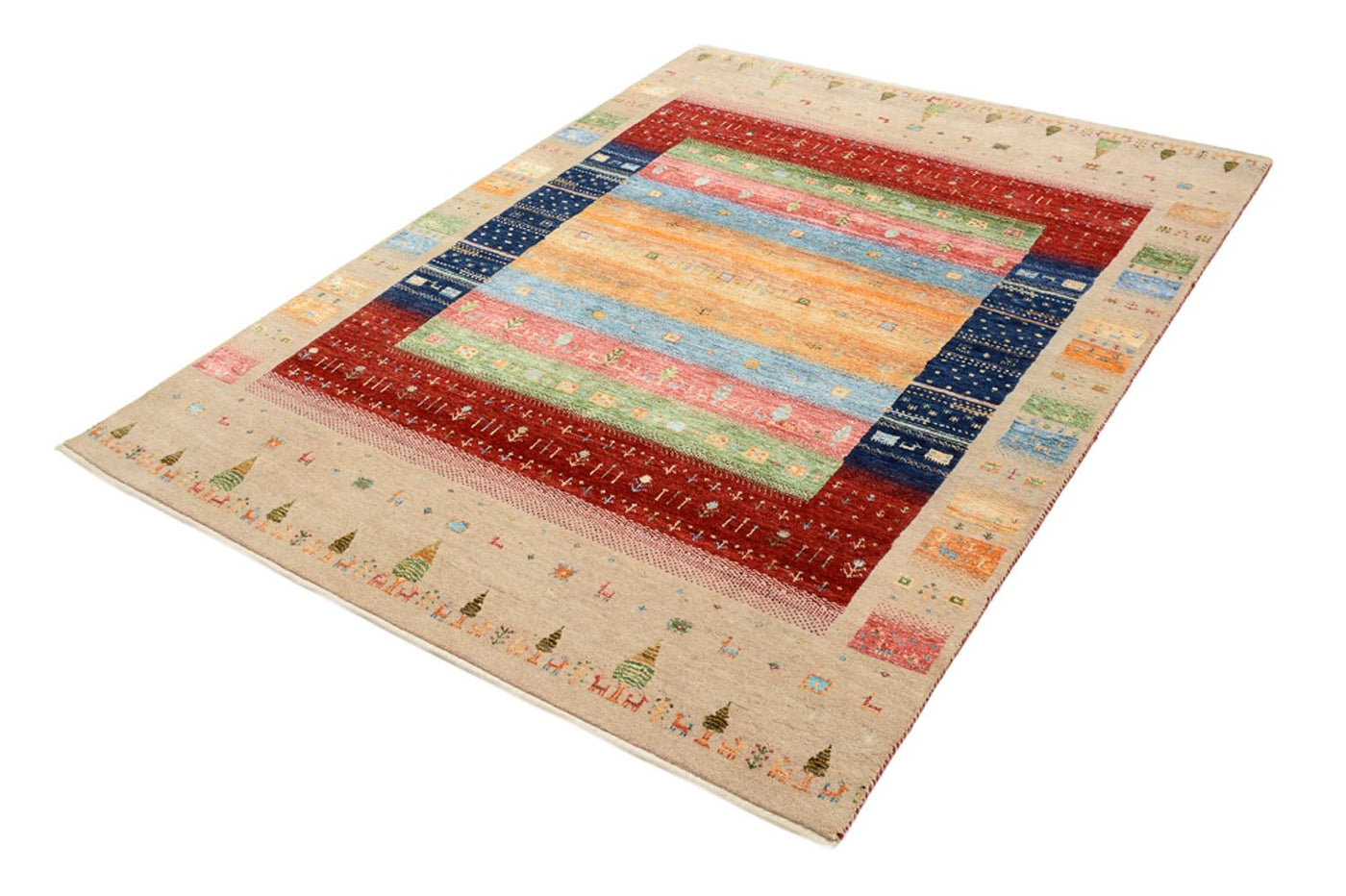 Indo Loribaft Rug 198x154cm - Wool Rug
