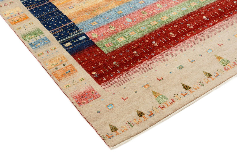 Gabbeh Rug - Loribaft Indus - 198 x 154 cm - multicolored
