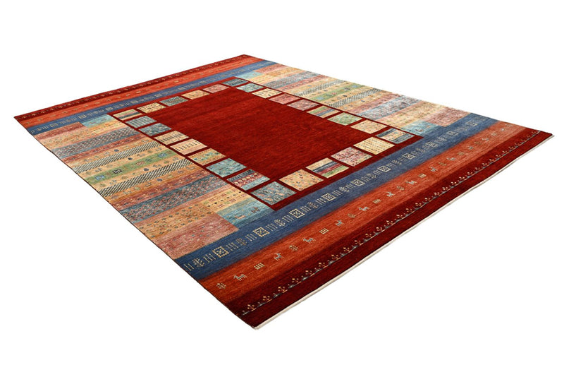 Gabbeh Rug - Loribaft Indus - 336 x 254 cm - red