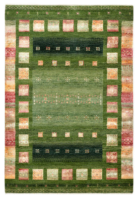 Gabbeh Rug - Loribaft Indus - 154 x 105 cm - green