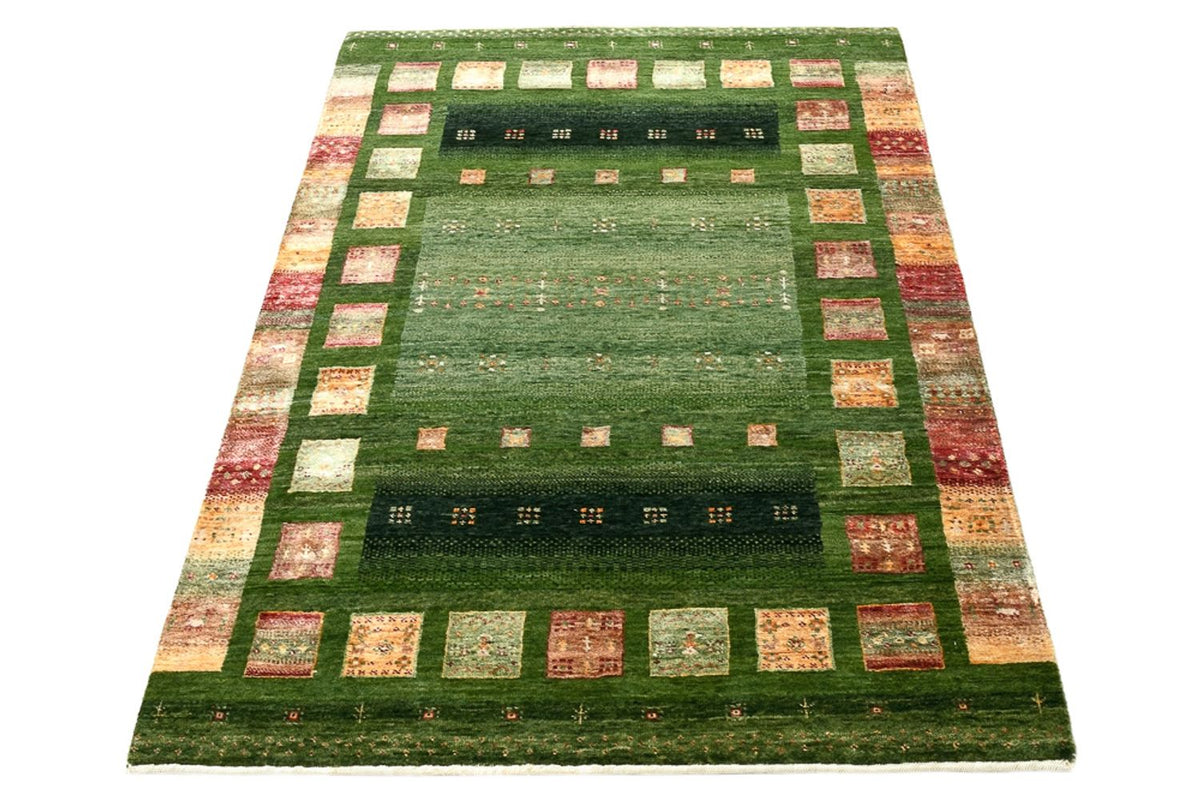 Gabbeh Rug - Loribaft Indus - 154 x 105 cm - green