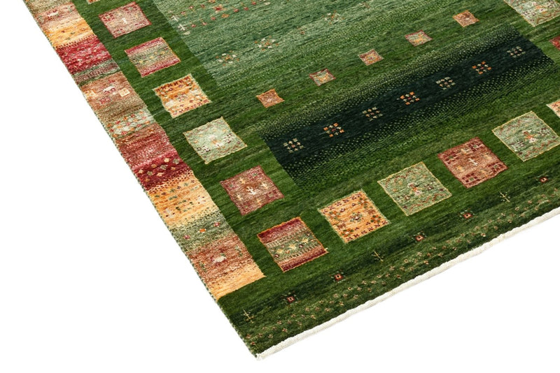 Gabbeh Rug - Loribaft Indus - 154 x 105 cm - green