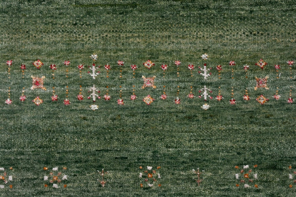 Gabbeh Rug - Loribaft Indus - 154 x 105 cm - green