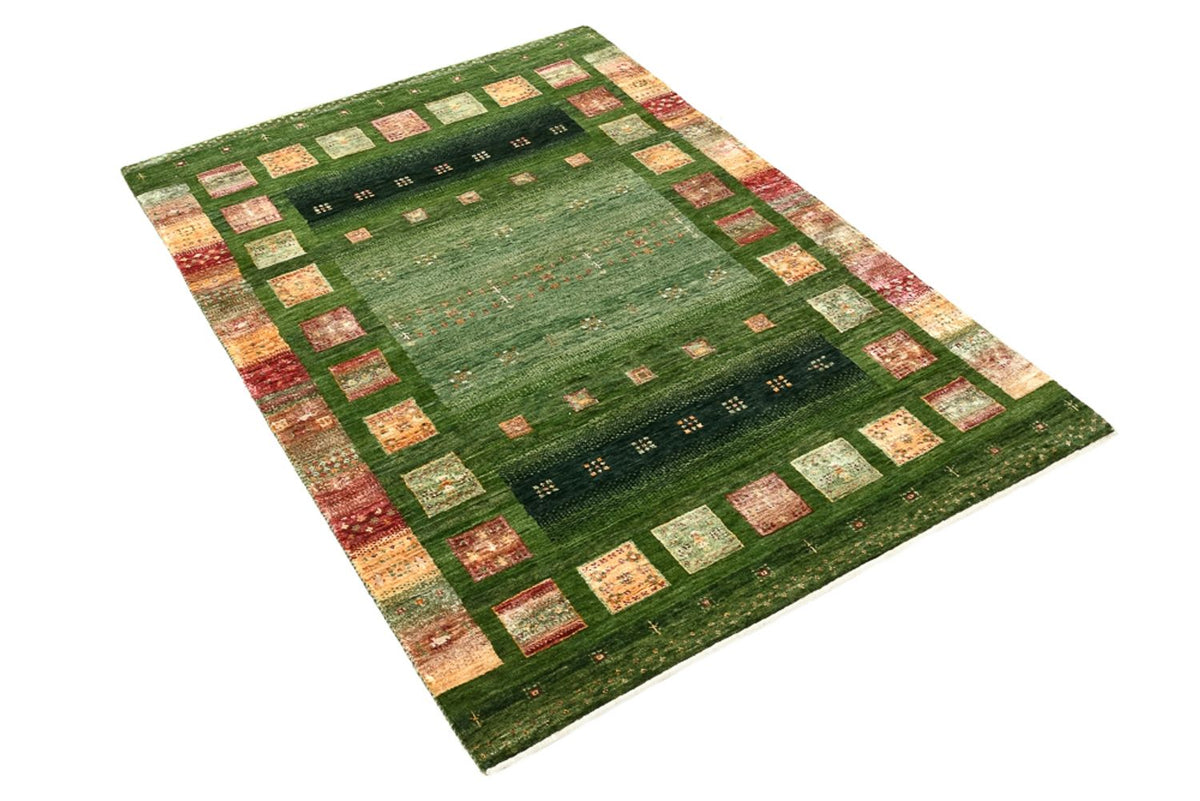 Gabbeh Rug - Loribaft Indus - 154 x 106 cm - green