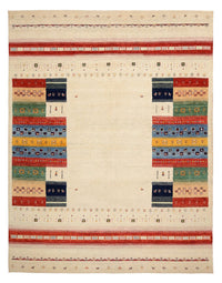 Gabbeh Rug - Loribaft Indus - 308 x 246 cm - light beige