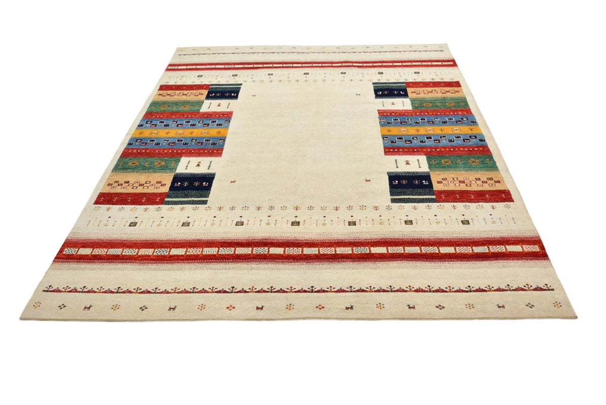 Gabbeh Rug - Loribaft Indus - 308 x 246 cm - light beige