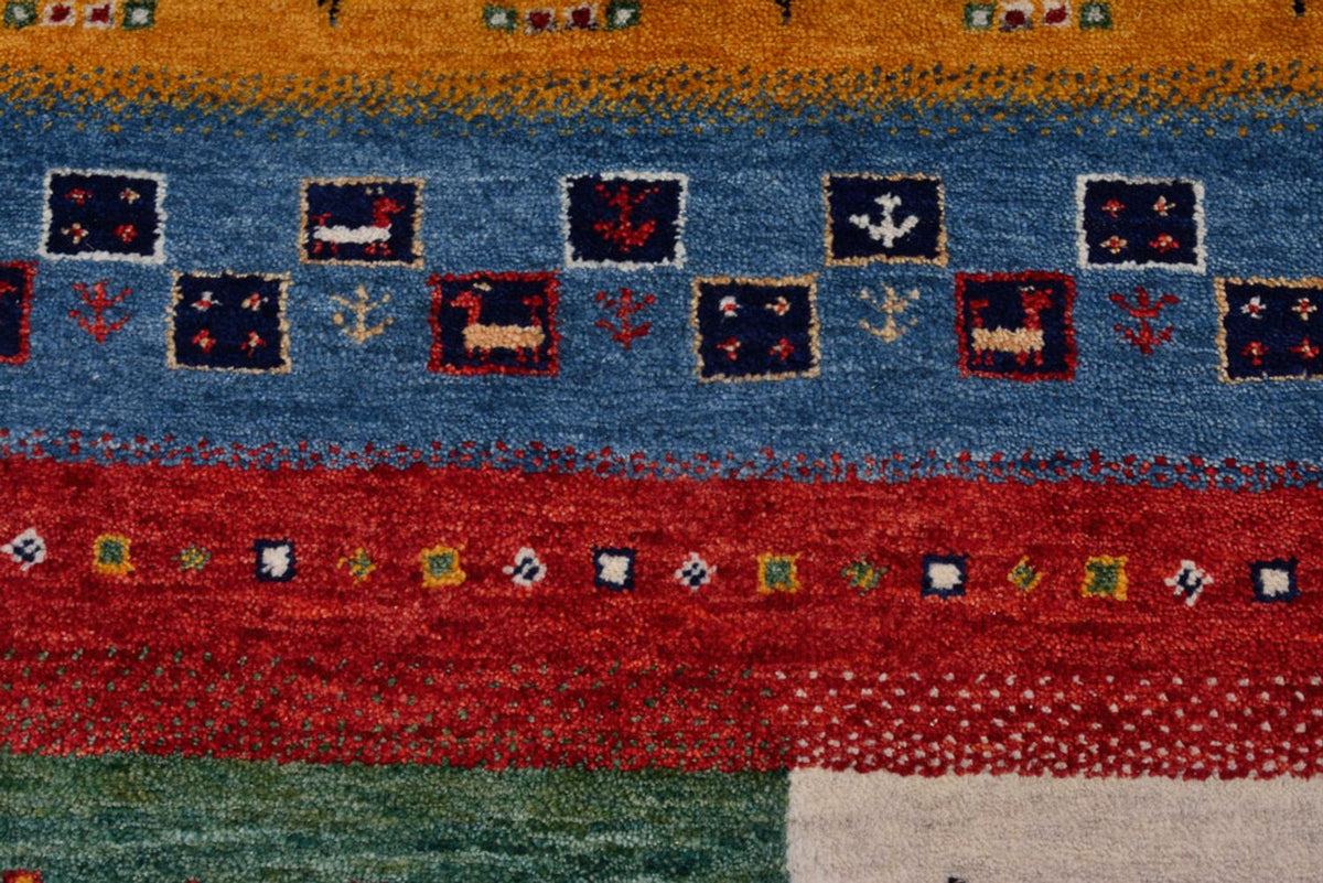 Gabbeh Rug - Loribaft Indus - 308 x 246 cm - light beige