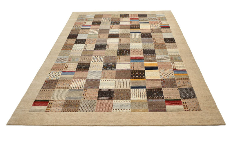 Gabbeh Rug - Loribaft Indus - 348 x 248 cm - dark beige